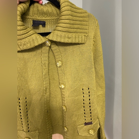 Vintage 100% wool knit cardigan button up sweater - Picture 8 of 8